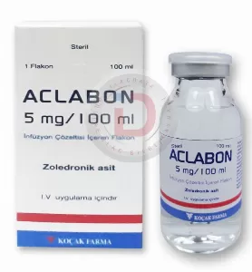 ACLABON 5MG/100 ML IV INFUZYON COZELTISI ICEREN 1 FLAKON