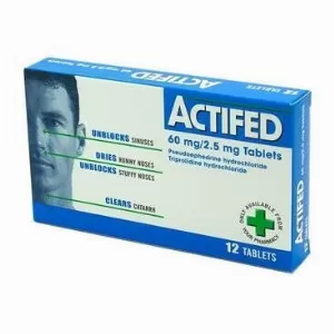 ACTIFED 60 MG 30 TABLET