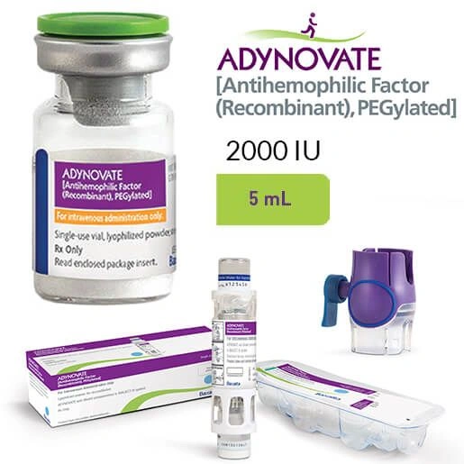 ADYNOVATE 2000 IU/5ML IV ENJEKSIYONLUK COZELTI HAZIRLAMAK ICIN LIYOFILIZE TOZ VE COZUCU (1 FLAKON)