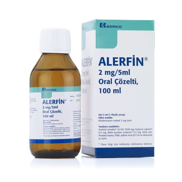 ALERFIN 2 MG/5 ML ORAL COZELTI 100 ML