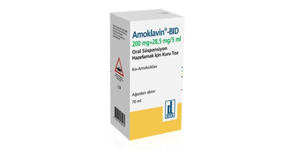 AMOKLAVIN BID 200/28,5 MG ORAL SUSPANSIYON HAZIRLAMAK ICIN KURU TOZ (100 ML)