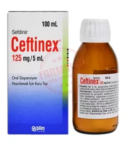CEFTINEX 125 MG/5 ML 100 ML ORAL SÜSPANSİYON