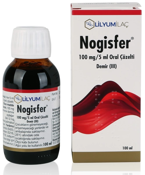 NOGISFER 100 MG/5 ML ORAL COZELTI, 100 ML (1 SISE)